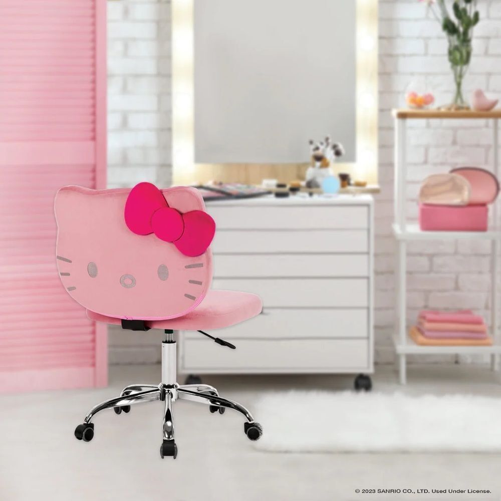 Hello Kitty® Kawaii Swivel Vanity Chair - Picture 4 of 9